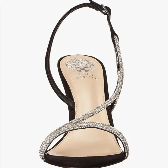 Vince Camuto Luanna Rhinestone Strappy Stiletto Sandals Heels - Sz 8.5 - NWT NIB - Picture 3 of 9
